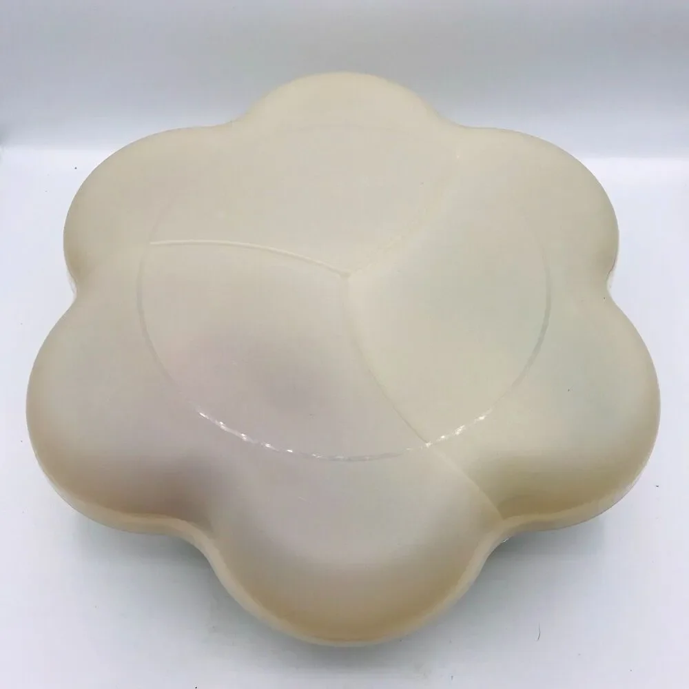 TUPPERWARE Tan Chip & Dip Large Serving Bowl with Lid and 2 Brown Red Dip Bowls